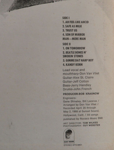 Captain Beefheart & The Magic Band : Strictly Personal (LP, Album, RE)