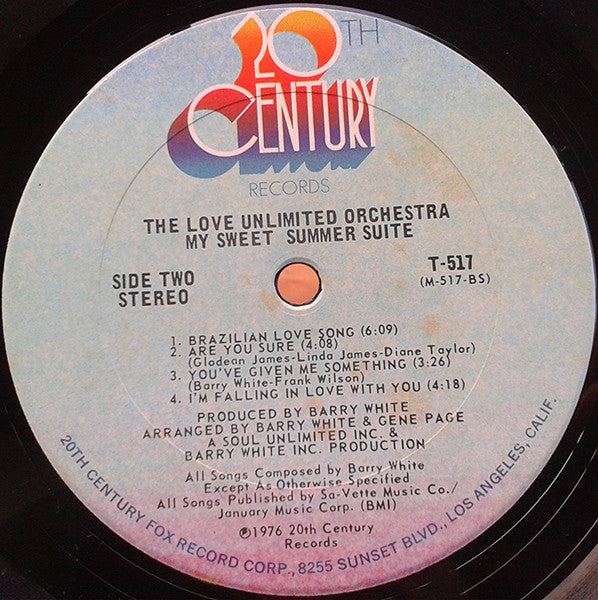 Love Unlimited Orchestra : My Sweet Summer Suite (LP, Album, Pit)