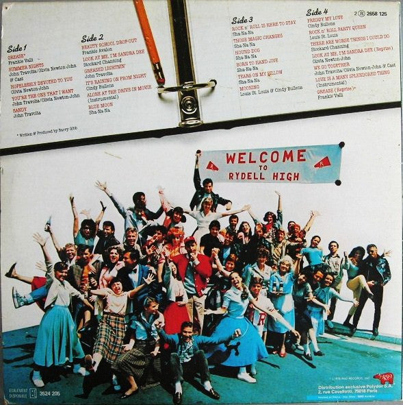 Various : Grease (Bande Originale Du Film) (2xLP, Album, RP, Gat)