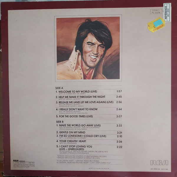 Elvis Presley : Welcome To My World (LP)