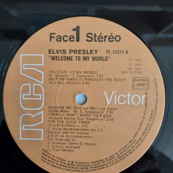Elvis Presley : Welcome To My World (LP)