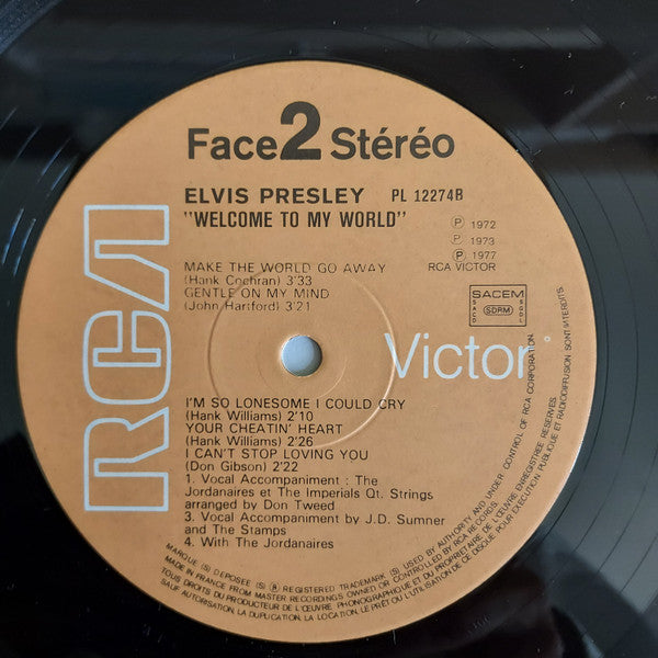 Elvis Presley : Welcome To My World (LP)