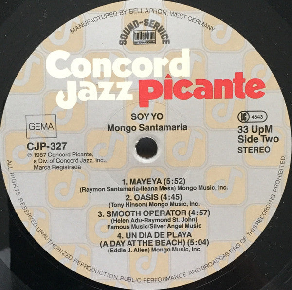 Mongo Santamaria : Soy Yo (LP, Album)