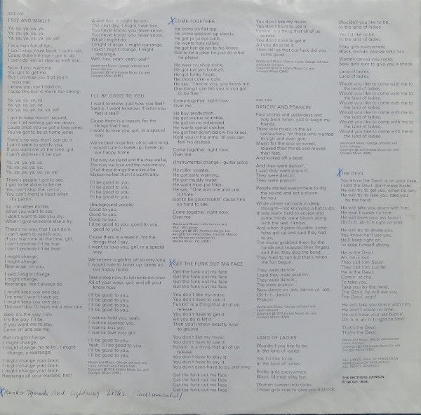 The Brothers Johnson* : Look Out For #1 (LP, Album)