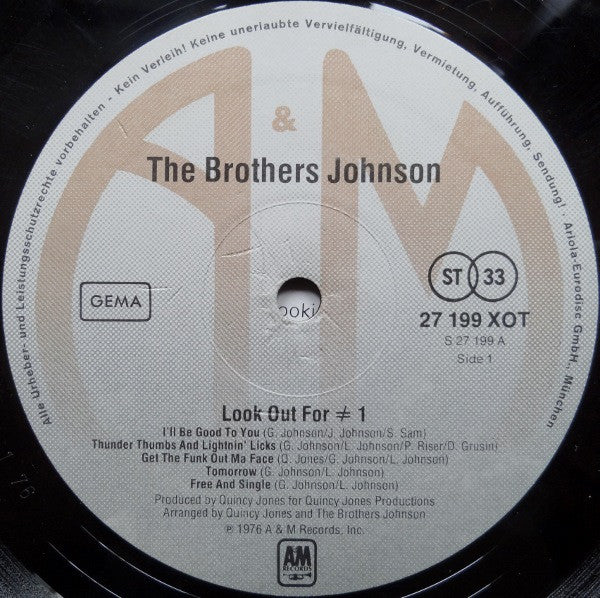 The Brothers Johnson* : Look Out For #1 (LP, Album)