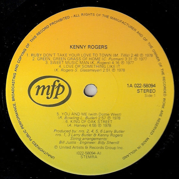 Kenny Rogers : Collection (LP,Compilation,Stereo)