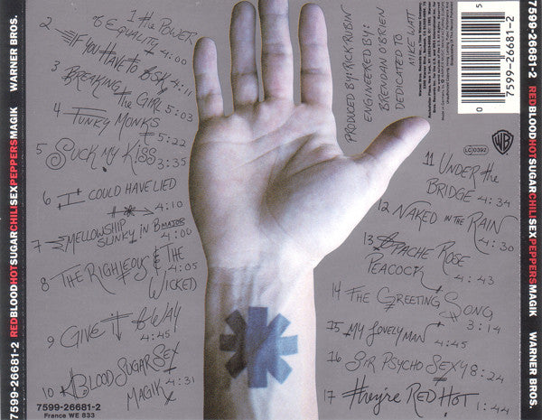 Red Hot Chili Peppers - Blood Sugar Sex Magik (CD, Album, RP) - De Platen Aap – Vinylwinkel in Brielle & online webshop voor muziekliefhebbers