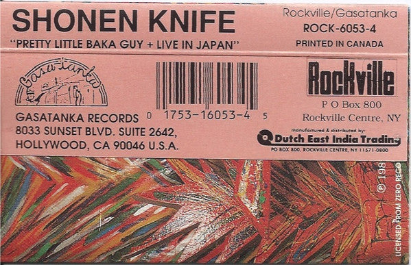 Shonen Knife - Pretty Little Baka Guy + Live In Japan! (Cass) - De Platen Aap – Vinylwinkel in Brielle & online webshop voor muziekliefhebbers