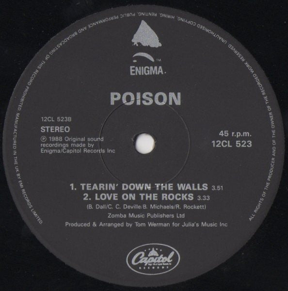 Poison - Your Mama Don't Dance (12", Single) - De Platen Aap – Vinylwinkel in Brielle & online webshop voor muziekliefhebbers