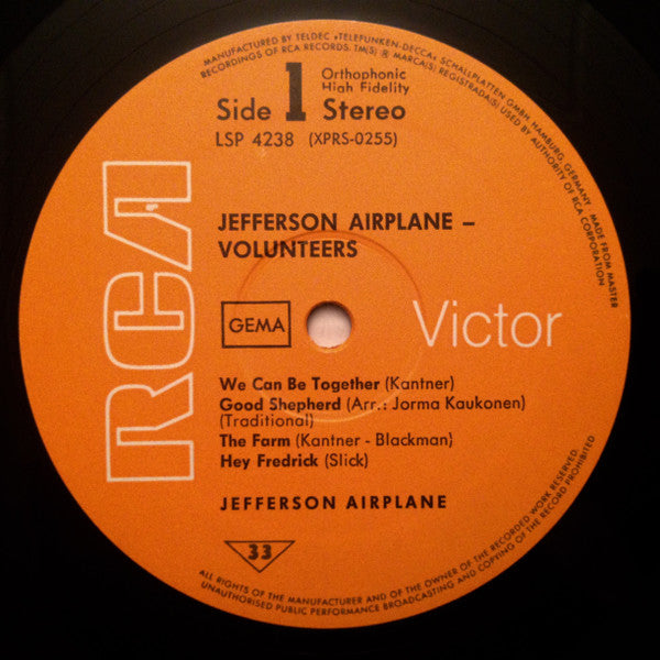Jefferson Airplane : Volunteers (LP, Album)