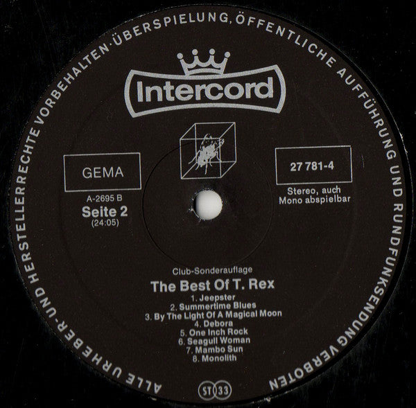 T. Rex : The Best Of T-Rex (LP, Comp, Club)
