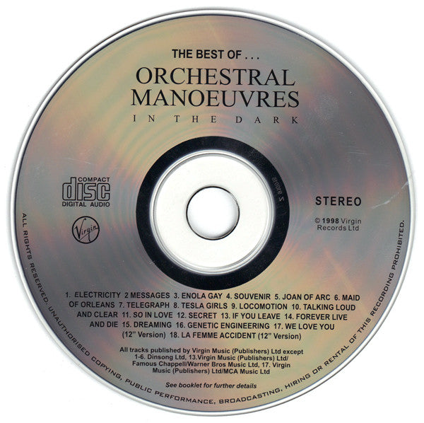 Orchestral Manoeuvres In The Dark : The Best Of OMD (CD, Comp, RE)