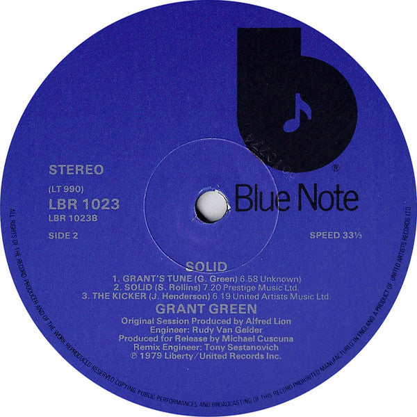 Grant Green : Solid (LP, Album)