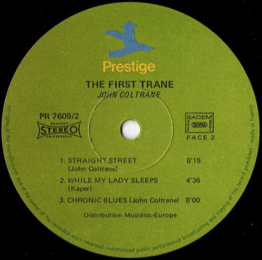 John Coltrane : The First Trane (LP, Album, RE)