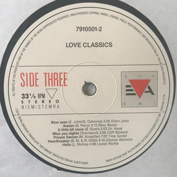 Various : Love Classics (2xLP, Comp)