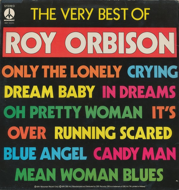 Roy Orbison : The Very Best Of Roy Orbison (LP,Compilation,Reissue)