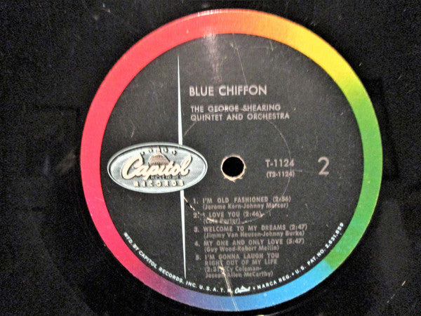 The George Shearing Quintet And Orchestra* : Blue Chiffon (LP, Album, Mono)