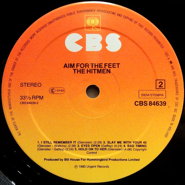 The Hitmen (6) : Aim For The Feet (LP)
