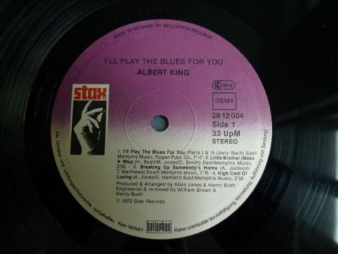 Albert King : I'll Play The Blues For You (LP, Album, RE)