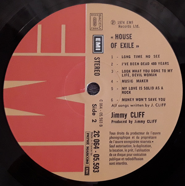 Jimmy Cliff : House Of Exile (LP, Album)