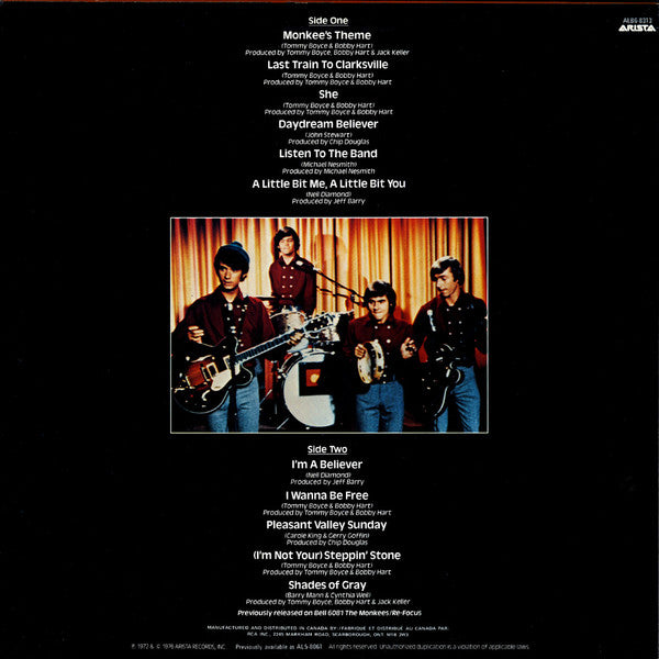 The Monkees : The Monkees Greatest Hits (LP, Comp, RE)