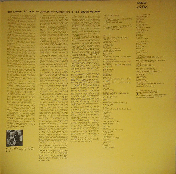 The Mothers : The Grand Wazoo (LP, Album, RE, Ast)