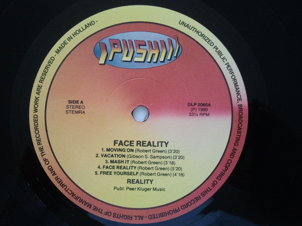 Reality (11) : Face Reality (LP, Album)