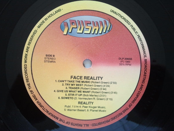 Reality (11) : Face Reality (LP, Album)