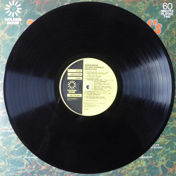 The Lovin' Spoonful : Golden Hour Of The Lovin' Spoonful's Greatest Hits (LP, Comp, Emb)