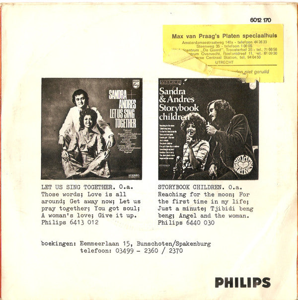Sandra & Andres : Mary Madonna / It's All Been Said (7", Single)