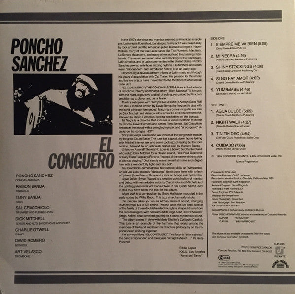Poncho Sanchez : El Conguero (LP, Album)