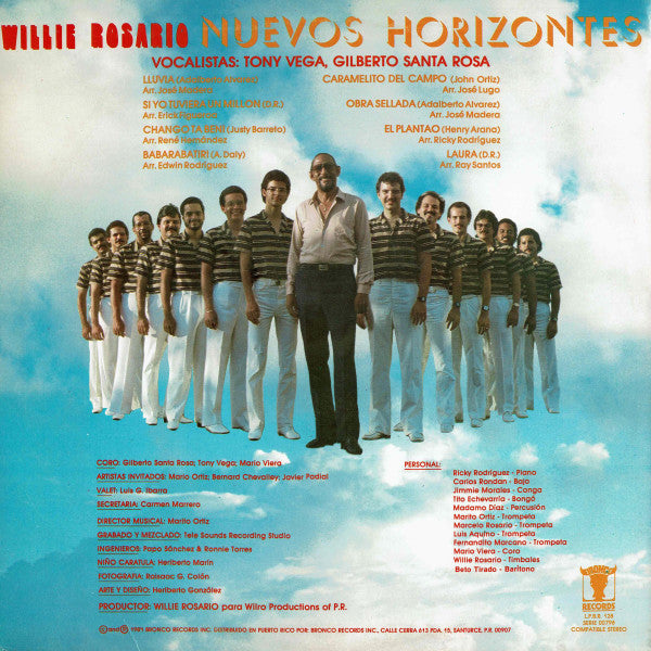 Willie Rosario : Nuevos Horizontes (LP, Album)
