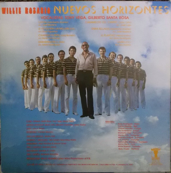 Willie Rosario : Nuevos Horizontes (LP, Album)