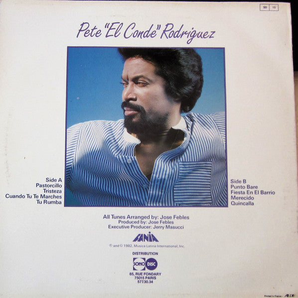 Pete "El Conde" Rodriguez* : Fiesta Con "El Conde" (LP)