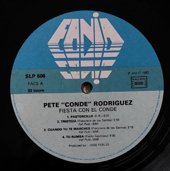 Pete "El Conde" Rodriguez* : Fiesta Con "El Conde" (LP)