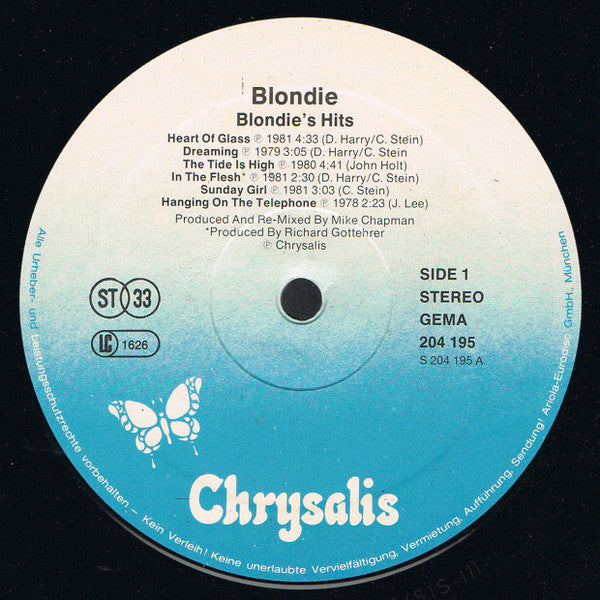Blondie : Blondie's Hits (LP, Comp)