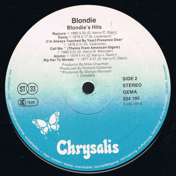 Blondie : Blondie's Hits (LP, Comp)