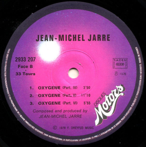 Jean Michel Jarre* : Oxygène (LP, Album, RP)