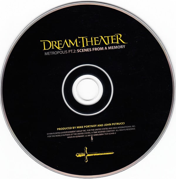 Dream Theater : Metropolis Pt. 2: Scenes From A Memory (CD, Album, RP)