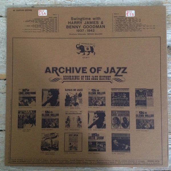 Harry James (2) / Benny Goodman : Swingtime With Harry James & Benny Goodman 1937-1942  (LP, Comp)