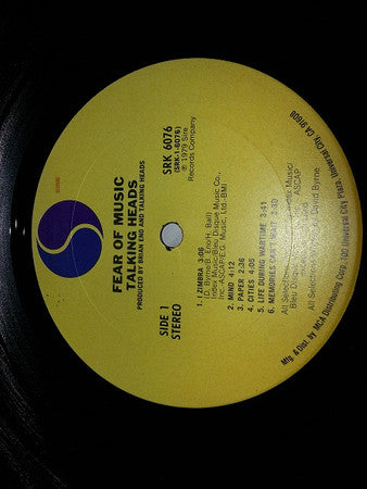 Talking Heads : Fear Of Music (LP, Album, RE, MCA)