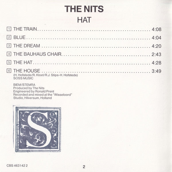The Nits - Hat (CD, MiniAlbum) - De Platen Aap – Vinylwinkel in Brielle & online webshop voor muziekliefhebbers