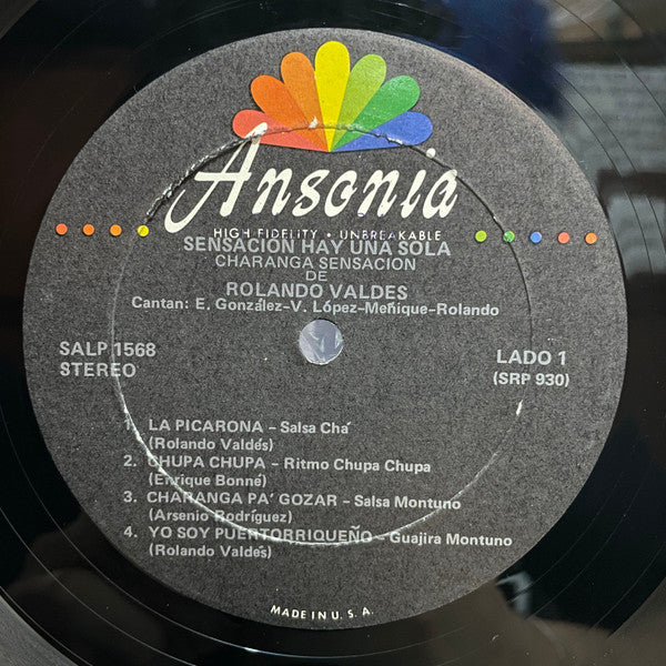 Charanga Sensación De Rolando Valdes : Sensación Hay Una Sola (LP, Album)