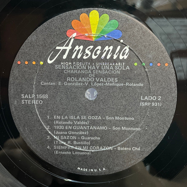 Charanga Sensación De Rolando Valdes : Sensación Hay Una Sola (LP, Album)