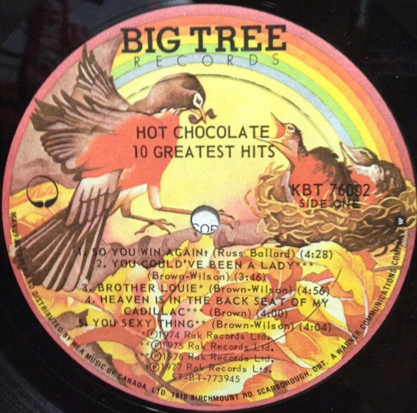 Hot Chocolate : 10 Greatest Hits (LP, Comp)