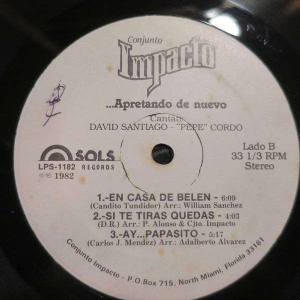Conjunto Impacto : ...Apretando De Nuevo! (LP, Album)