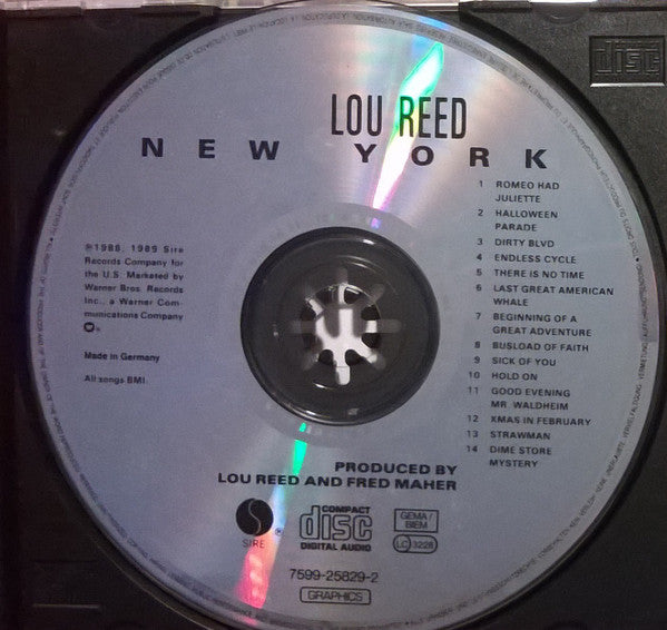 Lou Reed : New York (CD+G,Album)
