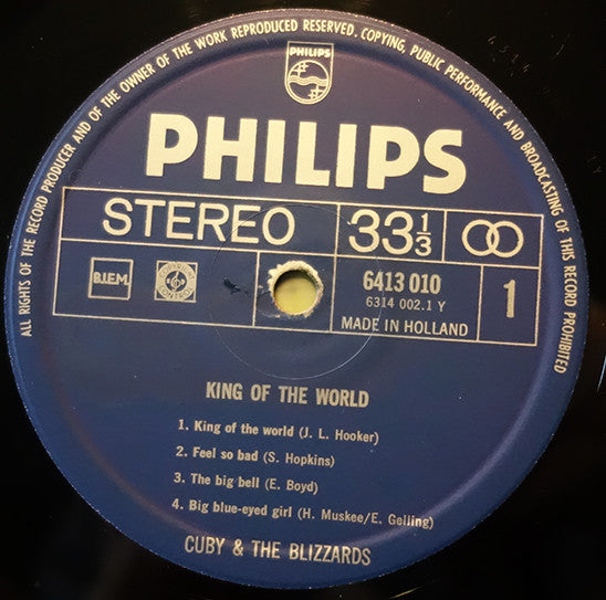 Cuby & The Blizzards* : King Of The World (LP, Comp, RE)