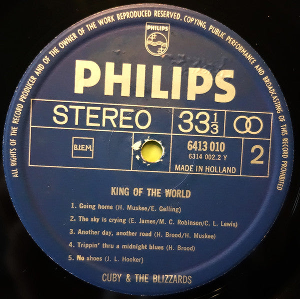 Cuby & The Blizzards* : King Of The World (LP, Comp, RE)