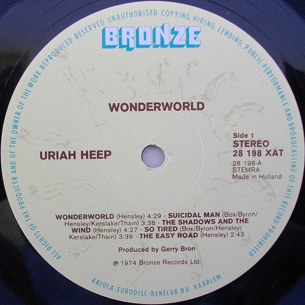 Uriah Heep : Wonderworld (LP,Album)